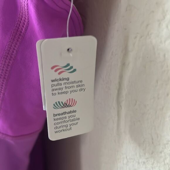 NWT GapFit Distance T-back shelf-bra Blouson tank Large - Picture 7 of 15